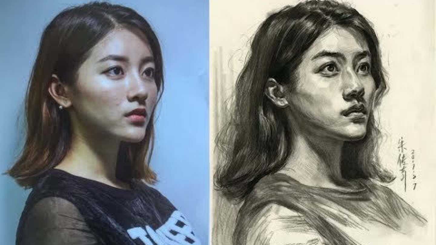 How to Draw a Portrait of Beautiful Girl