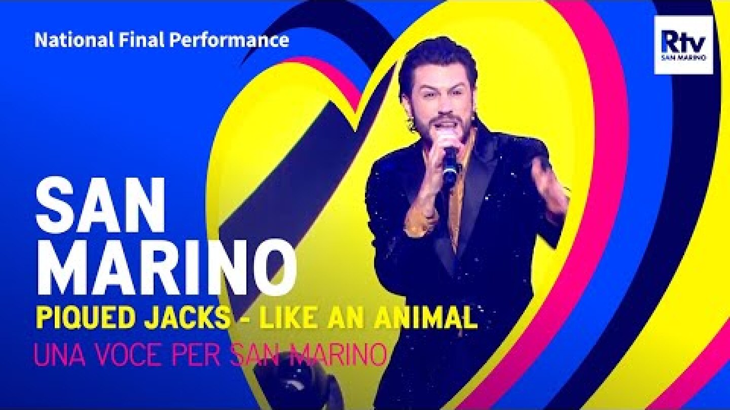 Piqued Jacks - Like An Animal | San Marino 🇸🇲 | National Final Performance | Eurovision 2023