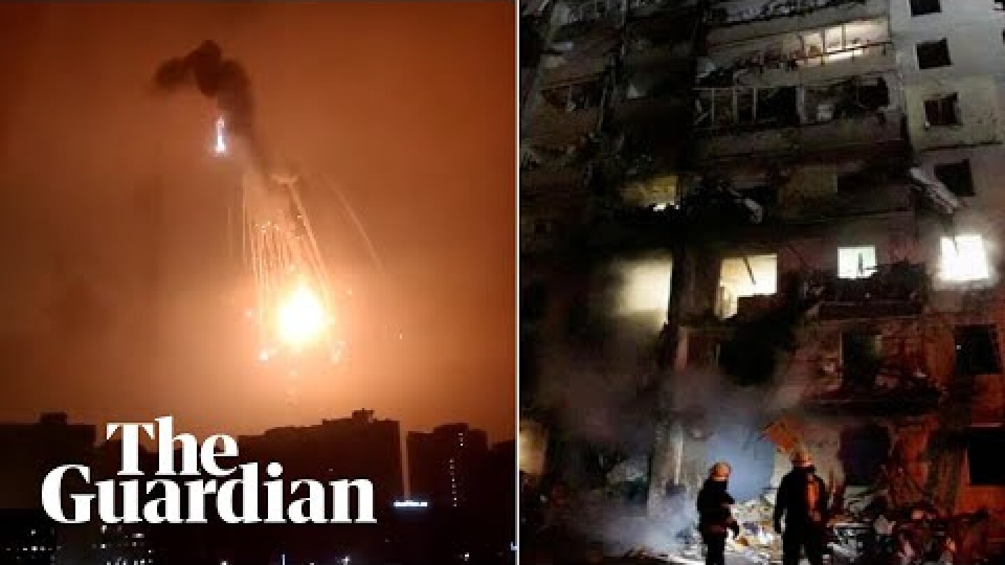 Explosions seen inside Kyiv as Ukrainians flee the capital