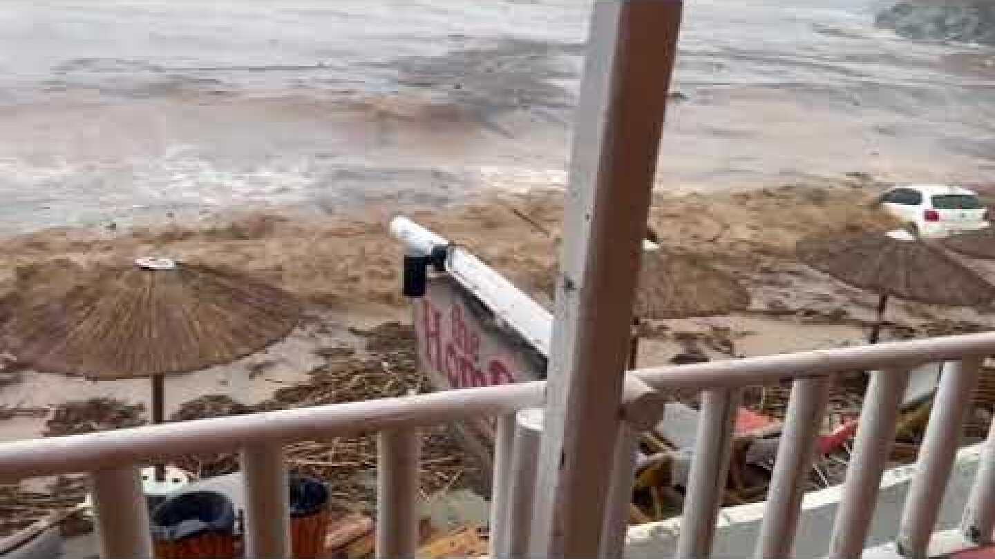 Καταστροφές στην Αγία Πελαγία λόγω κακοκαιρίας