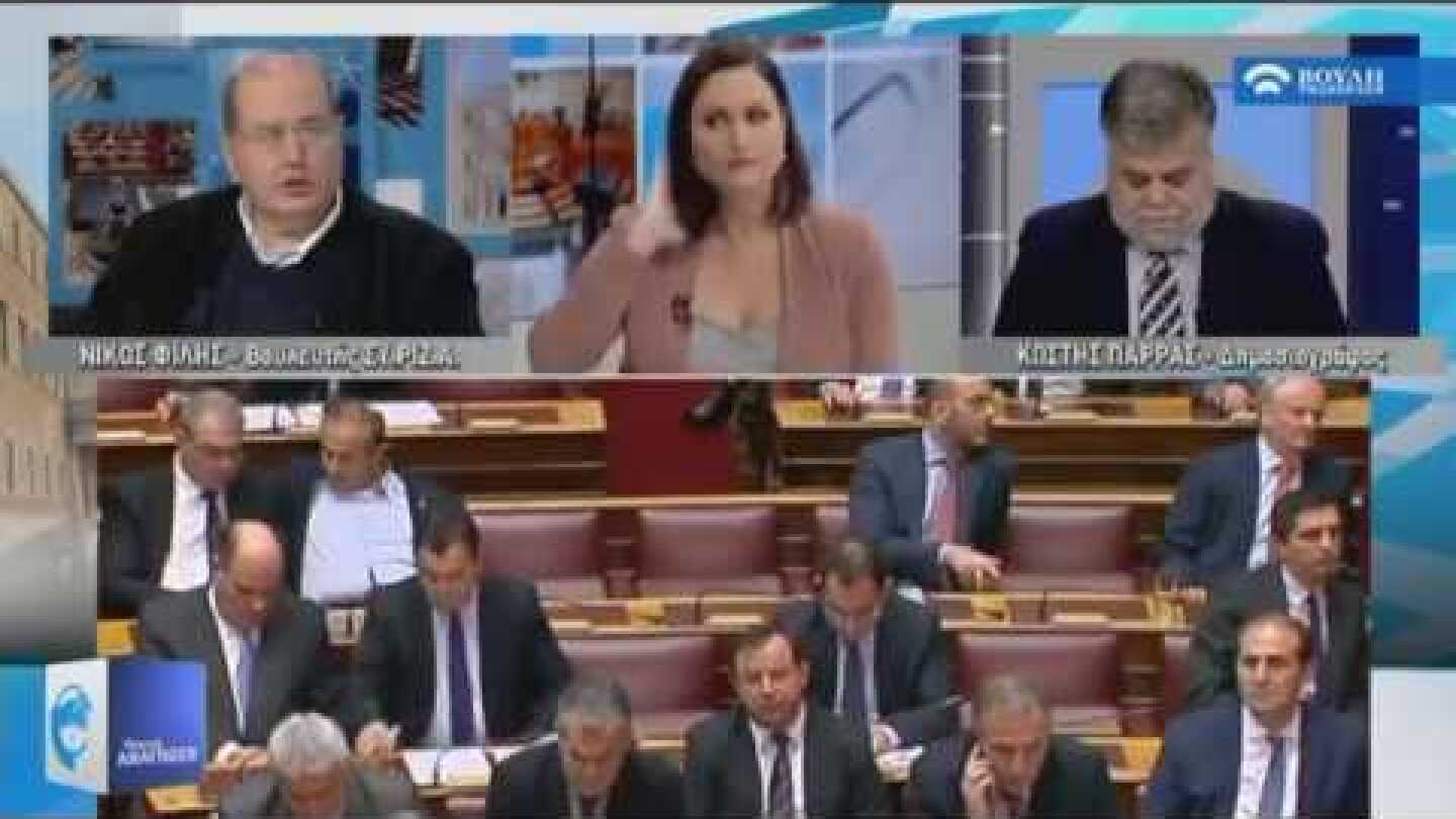Νίκος Φίλης: Οι κυβερνήσεις πέφτουν στη Βουλή, όχι στην τηλεόραση