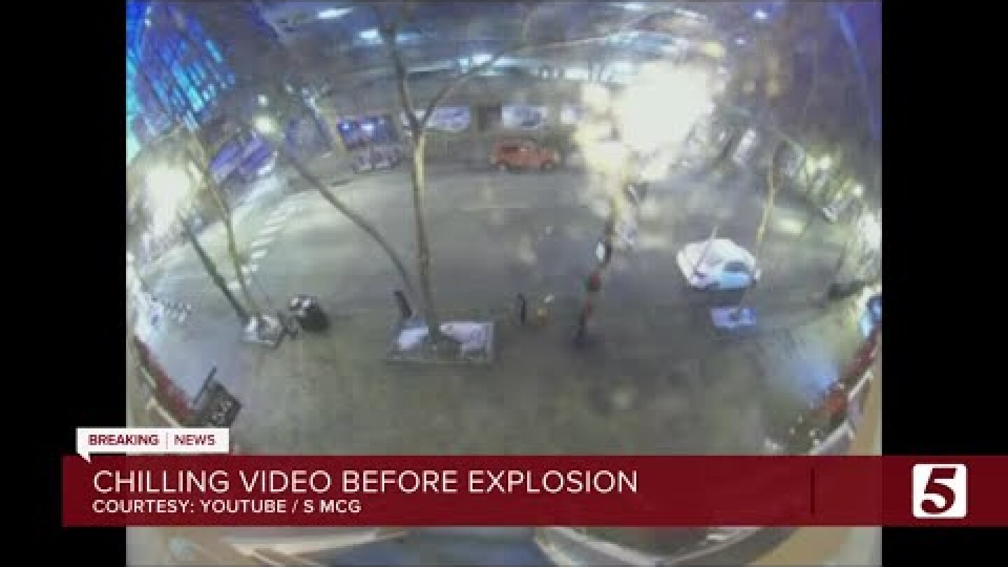 Surveillance video shows moments leading up to explosion in downtown Nashville