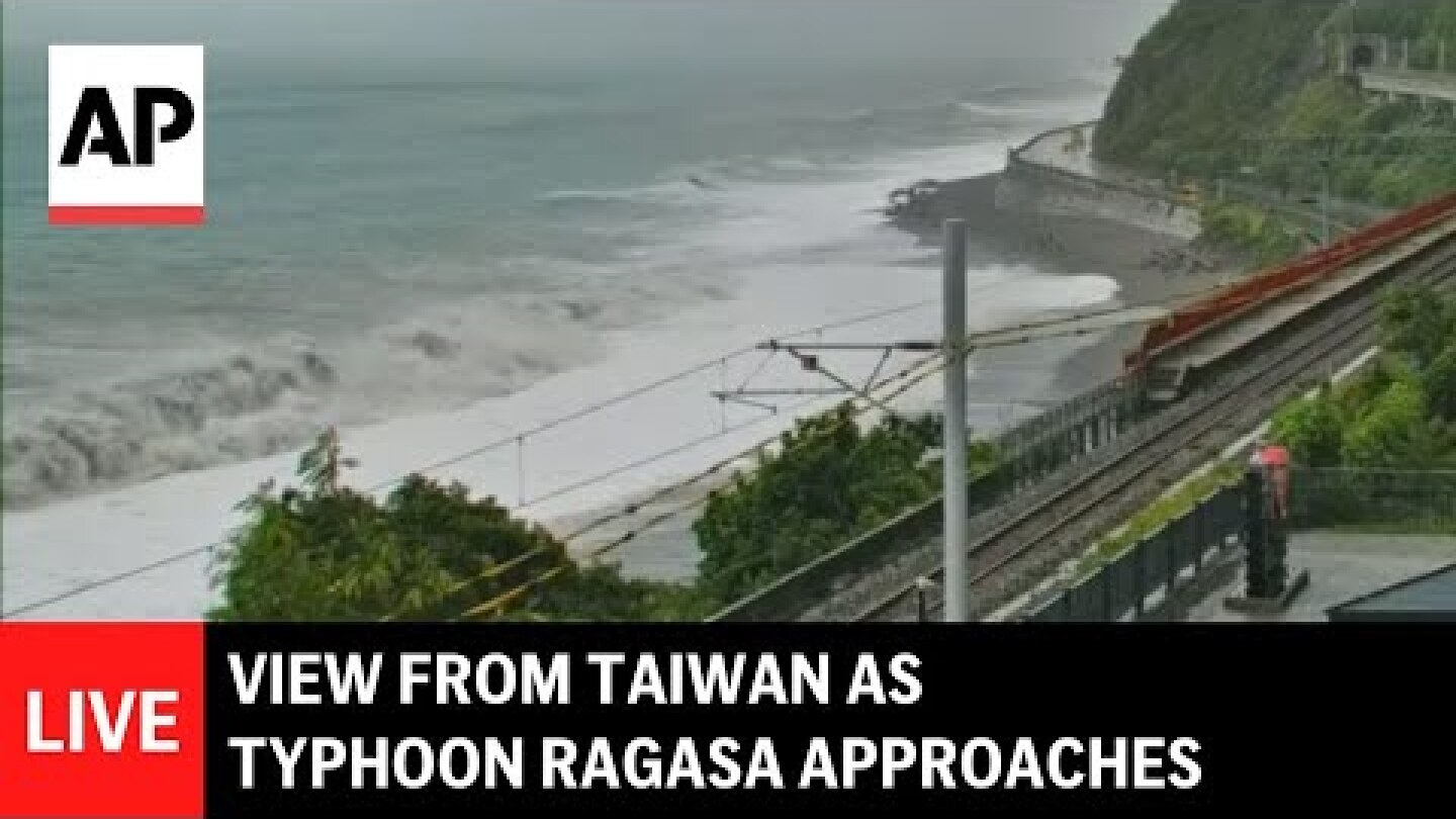 LIVE: View from Taiwan as Typhoon Ragasa brings rain