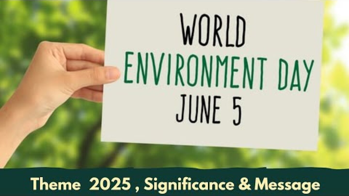 World environment day 2025 | World environment day theme | World environment day speech #environment