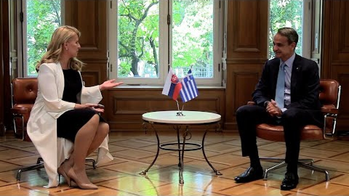 Συνάντηση του Πρωθυπουργού  με την Πρόεδρο της Δημοκρατίας της Σλοβακίας