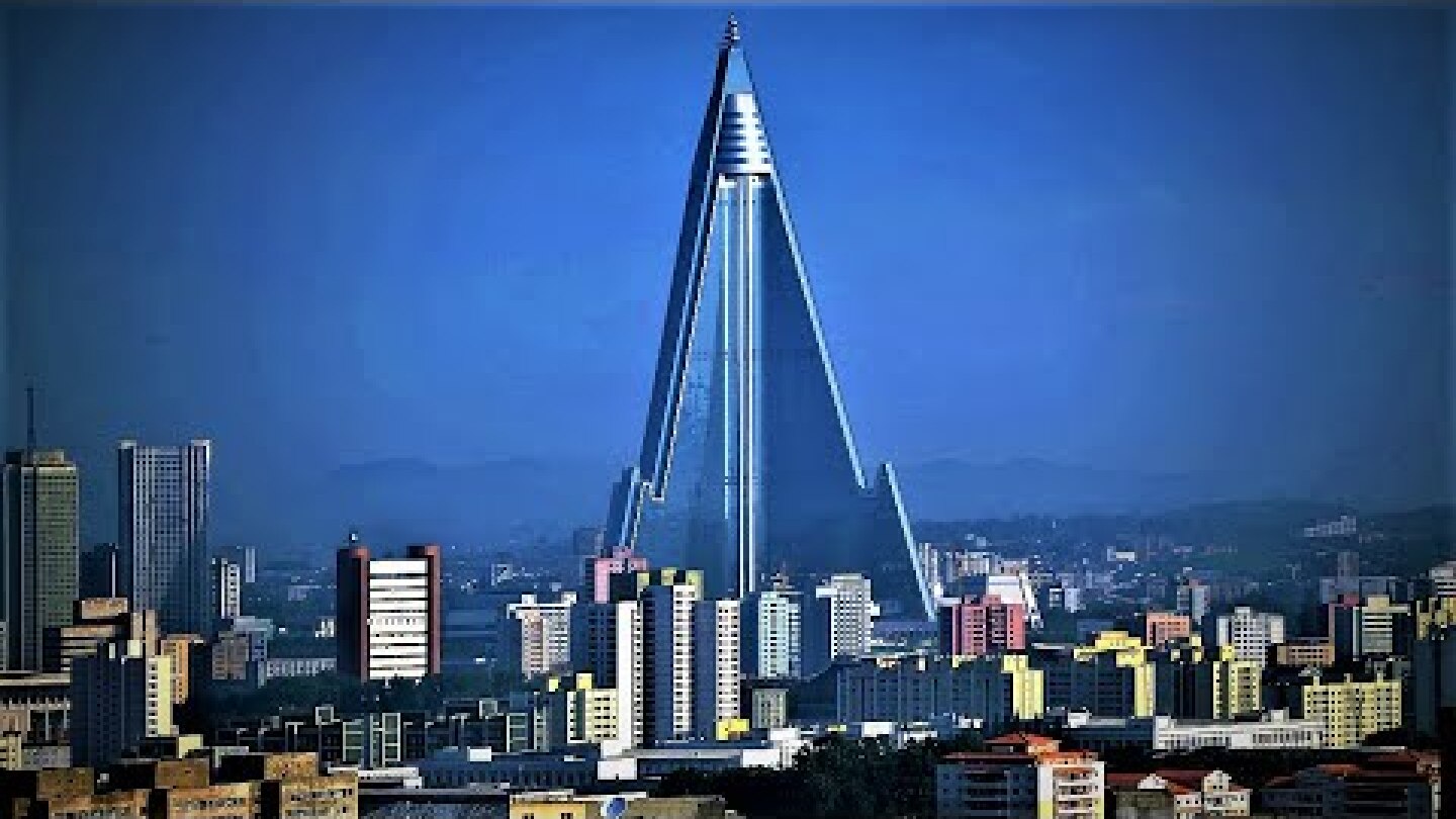 North Korea's Empty Spaceship-like Ryugyong Hotel