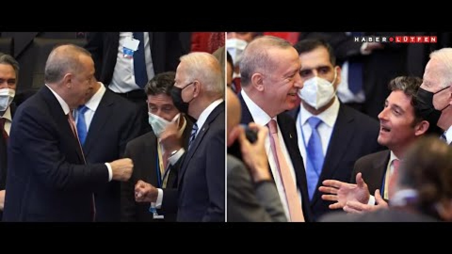 NATO Zirvesi - Cumhurbaşkanı Erdoğan ve ABD Başkanı Biden'ın toplantı öncesi sohbeti