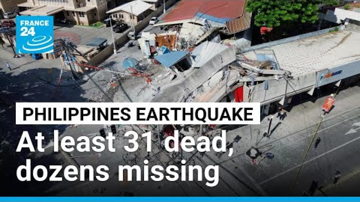 Major earthquake kills at least 31 in the Philippines • FRANCE 24 English