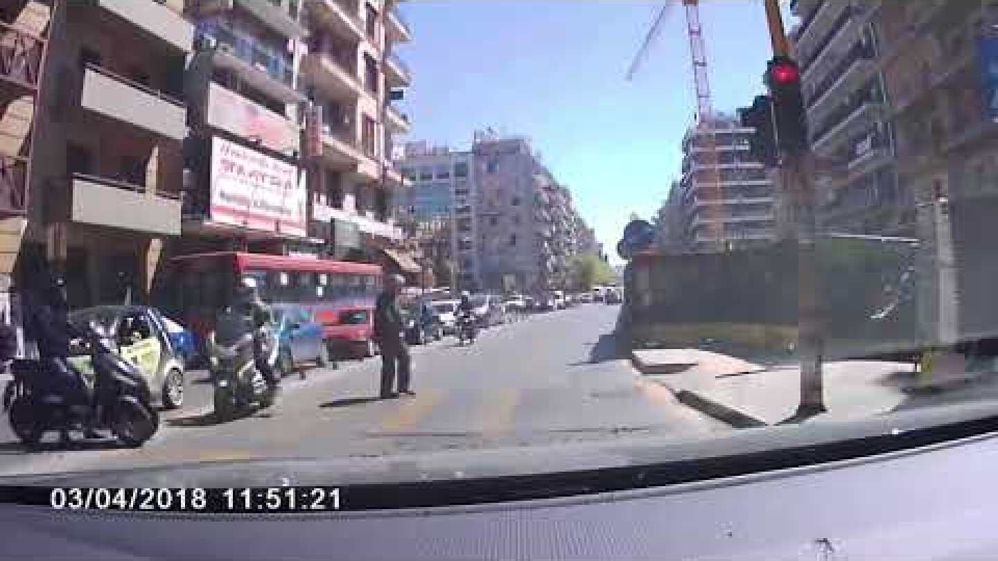 Σύγκρουση δικύκλων Θεσσαλονίκη