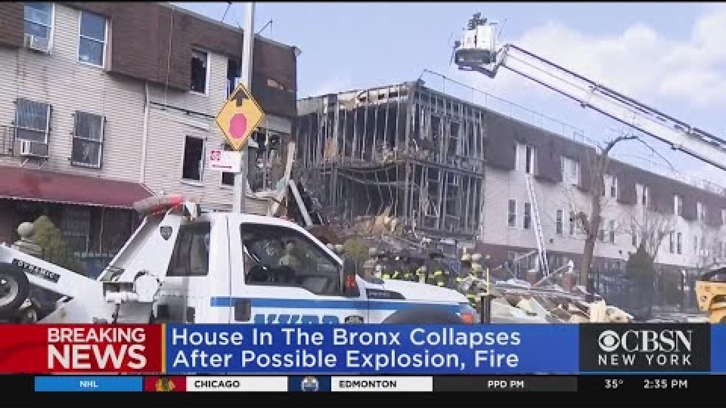 Suspected Gas Explosion Destroys Bronx Home, 1 Dead, 7 Injured