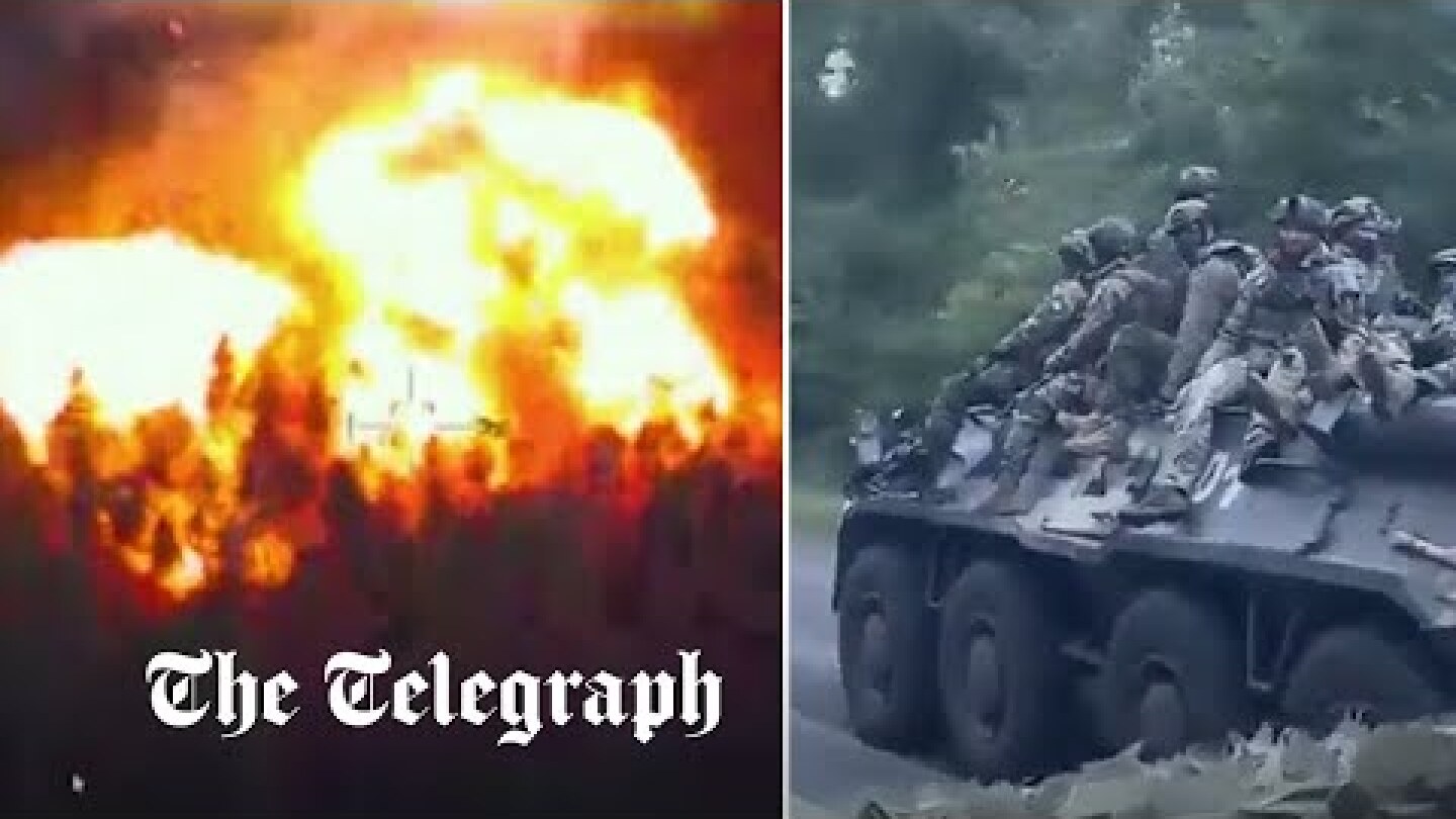 Heavy fighting during Kharkiv counter-attack as Zelensky praises troops