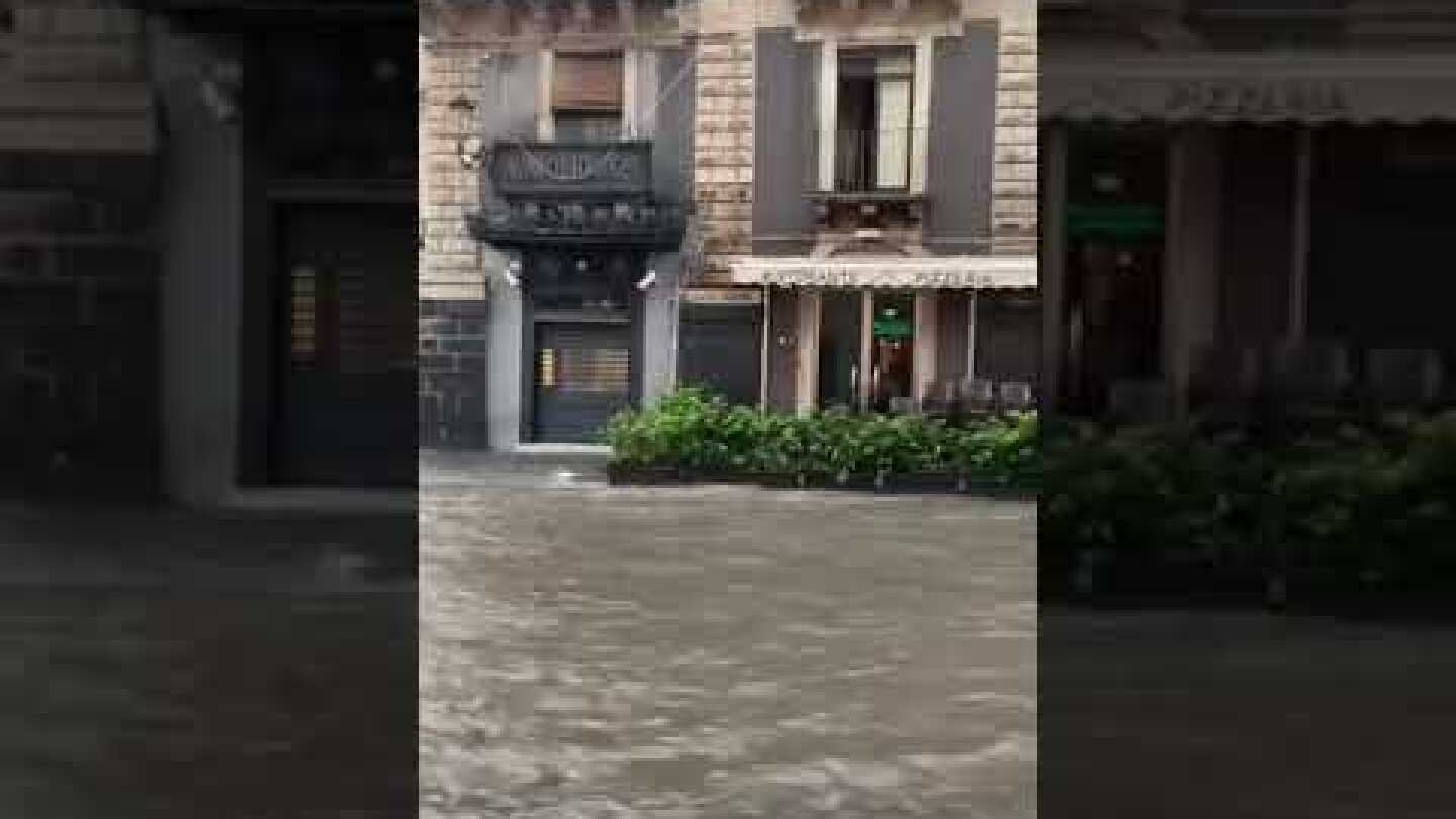 Nubifragio a Catania 26 ottobre 2021 Flooding Catania Italy #Sicily