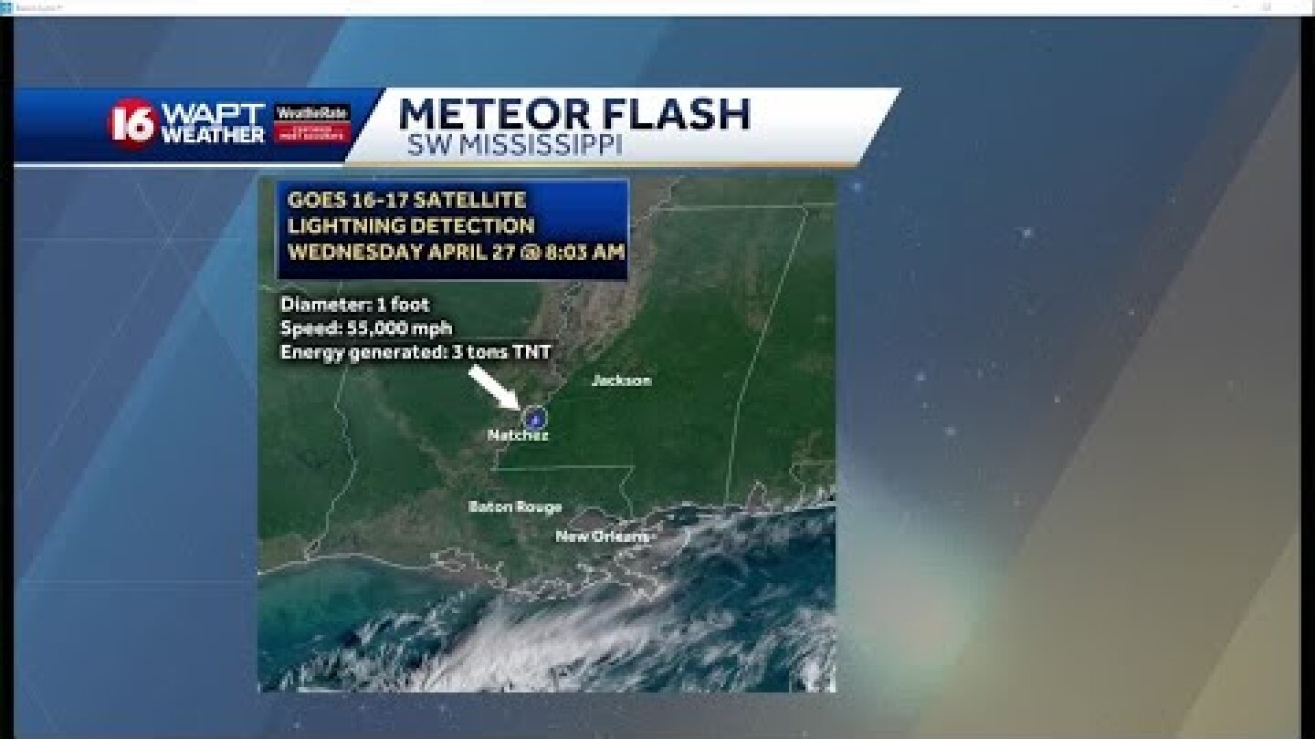 Meteor spotted in Mississippi sky