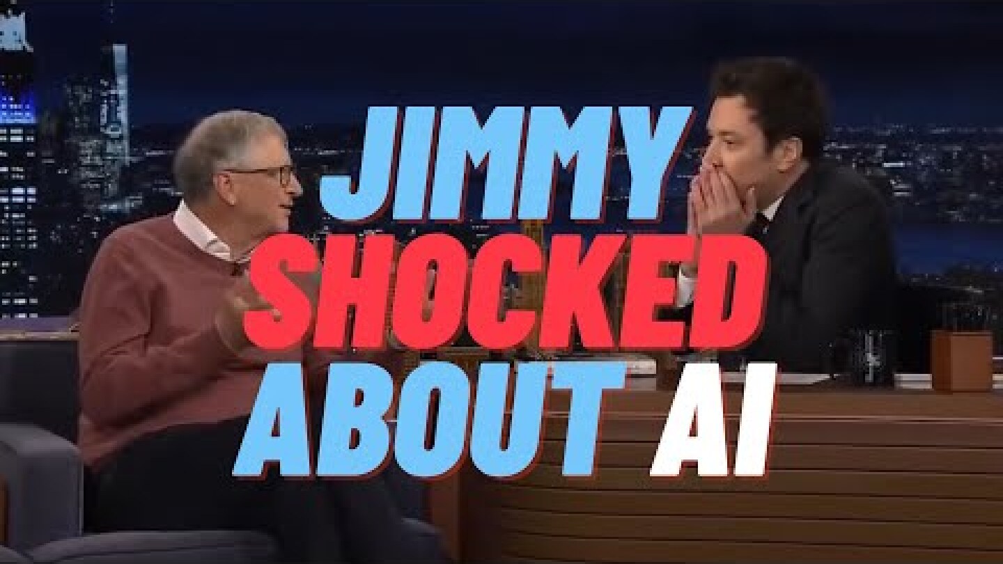 Jimmy Fallon Shocked by AI #ai