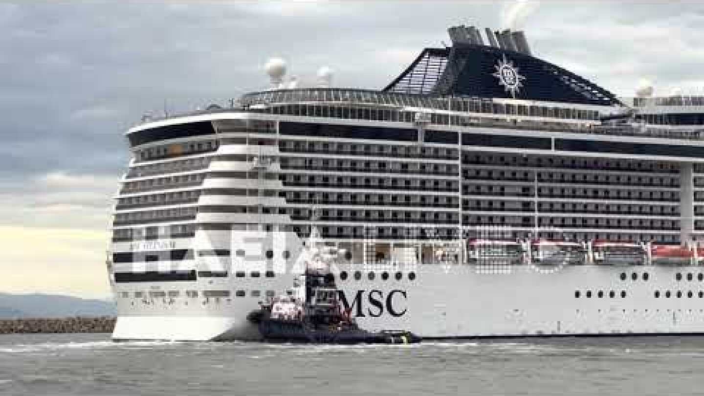 ilialive.gr - Κρουαζιερόπλοιο με 4500 επιβάτες και πλήρωμα «κόλλησε» από τους ισχυρούς ανέμους