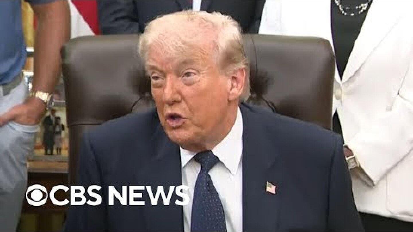 Trump takes questions on Iran war amid Strait of Hormuz tensions