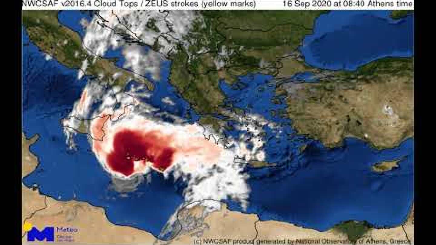 Meteo.gr: Ο στροβιλισμός του ΙΑΝΟΥ στην Κεντρική Μεσόγειο την Τετάρτη 16 Σεπτεμβρίου 2020