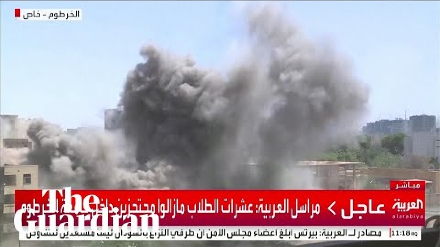 Sudan: blast in Khartoum caught on live TV