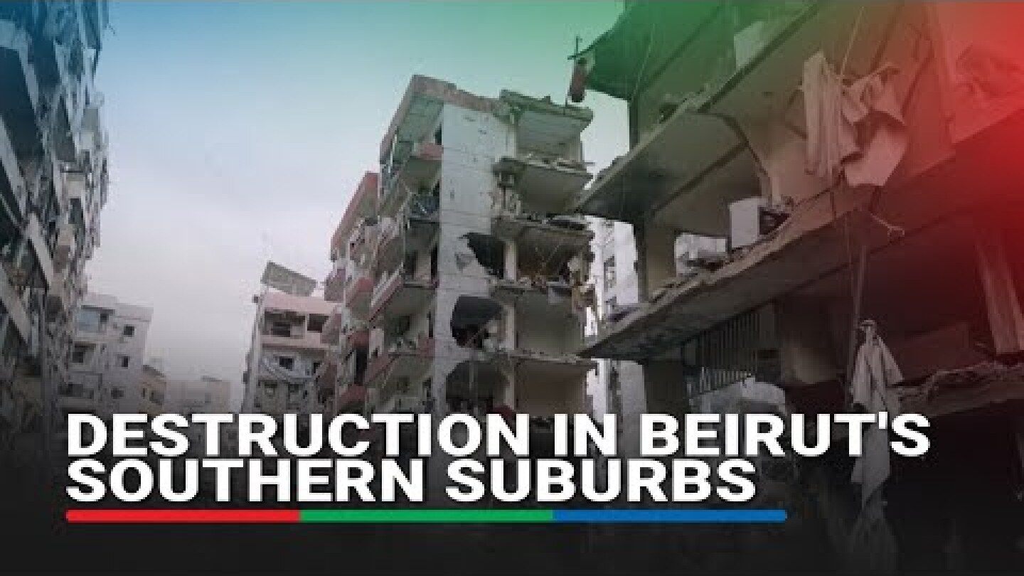 Smoke and destruction in Beirut's southern suburbs after overnight Israeli strikes | ABS-CBN News