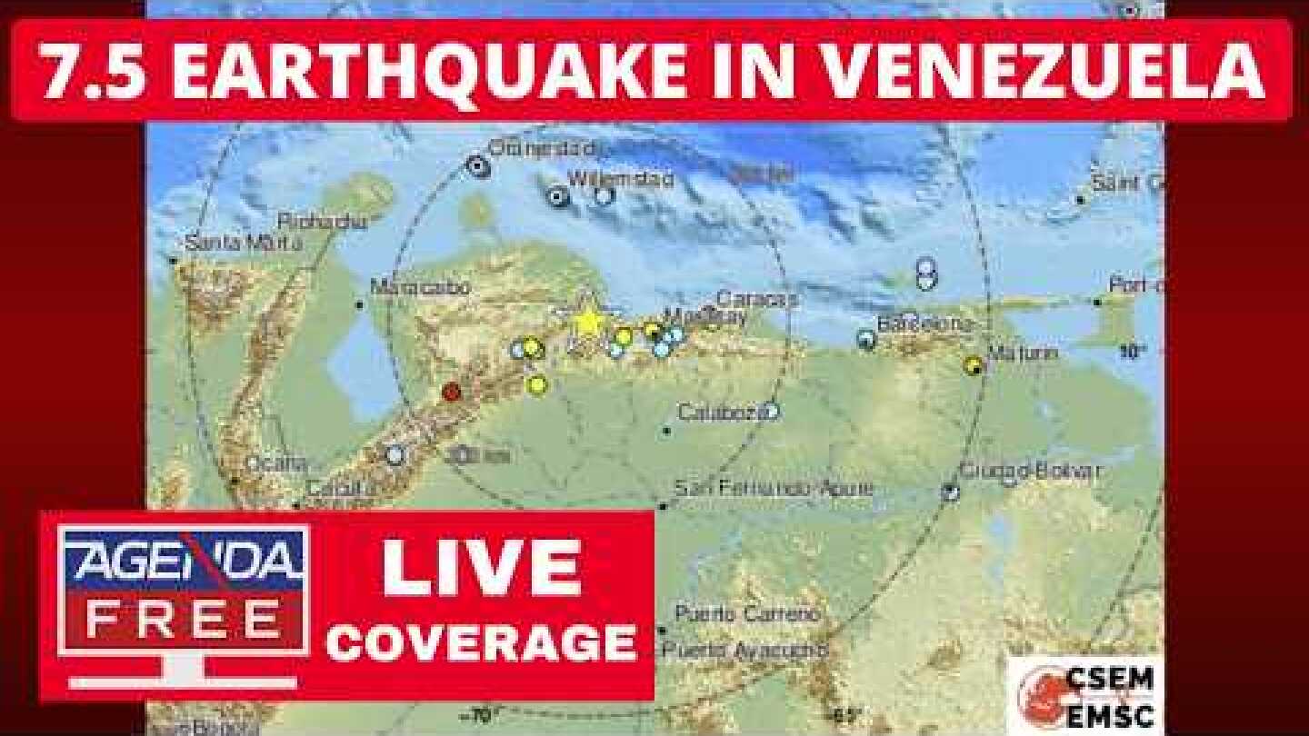 7.5 Earthquake Hits Venezuela - LIVE Breaking News Coverage