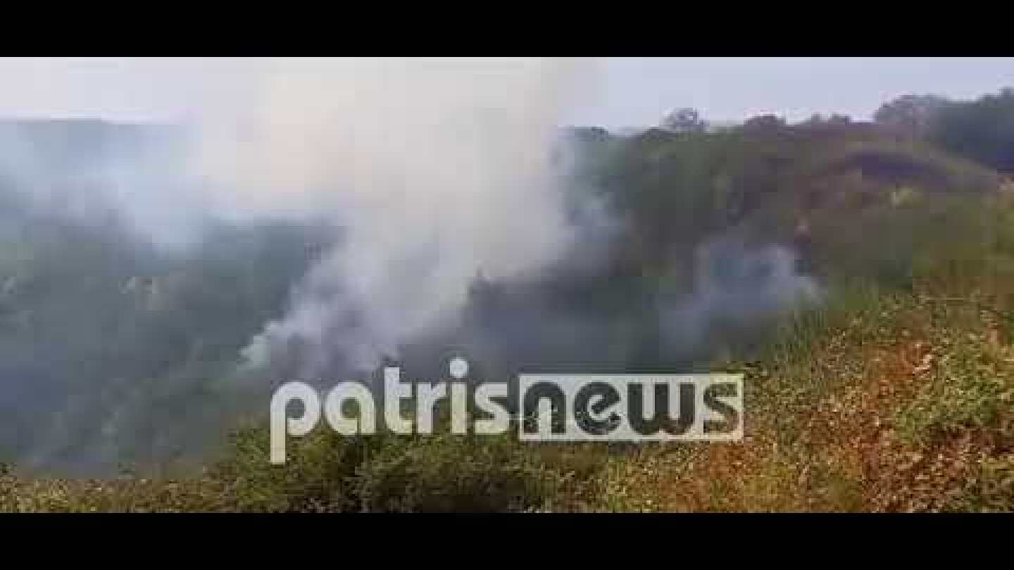 Φωτιά Αρχαία Ολυμπία: Νέα αναζωπύρωση στη θέση Δερβενακίων στο χωριό Δούκα