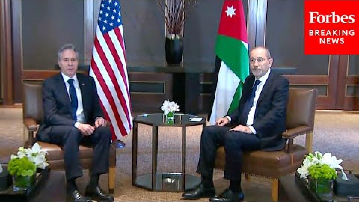 WATCH: Blinken Visits Jordan During Trip To Middle East To Prevent Israel-Hamas War Escalation