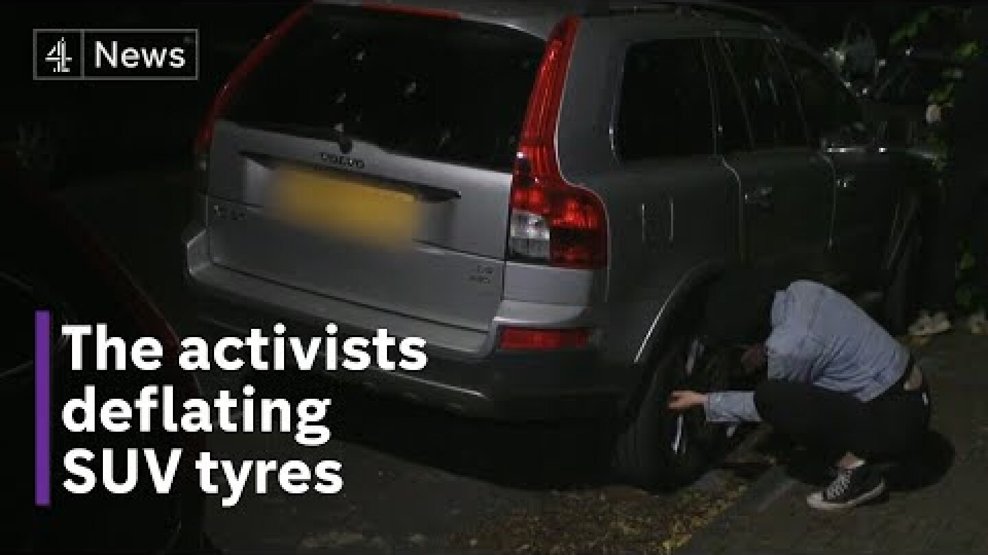 Meet the climate activists deflating tyres to stop SUV ownership
