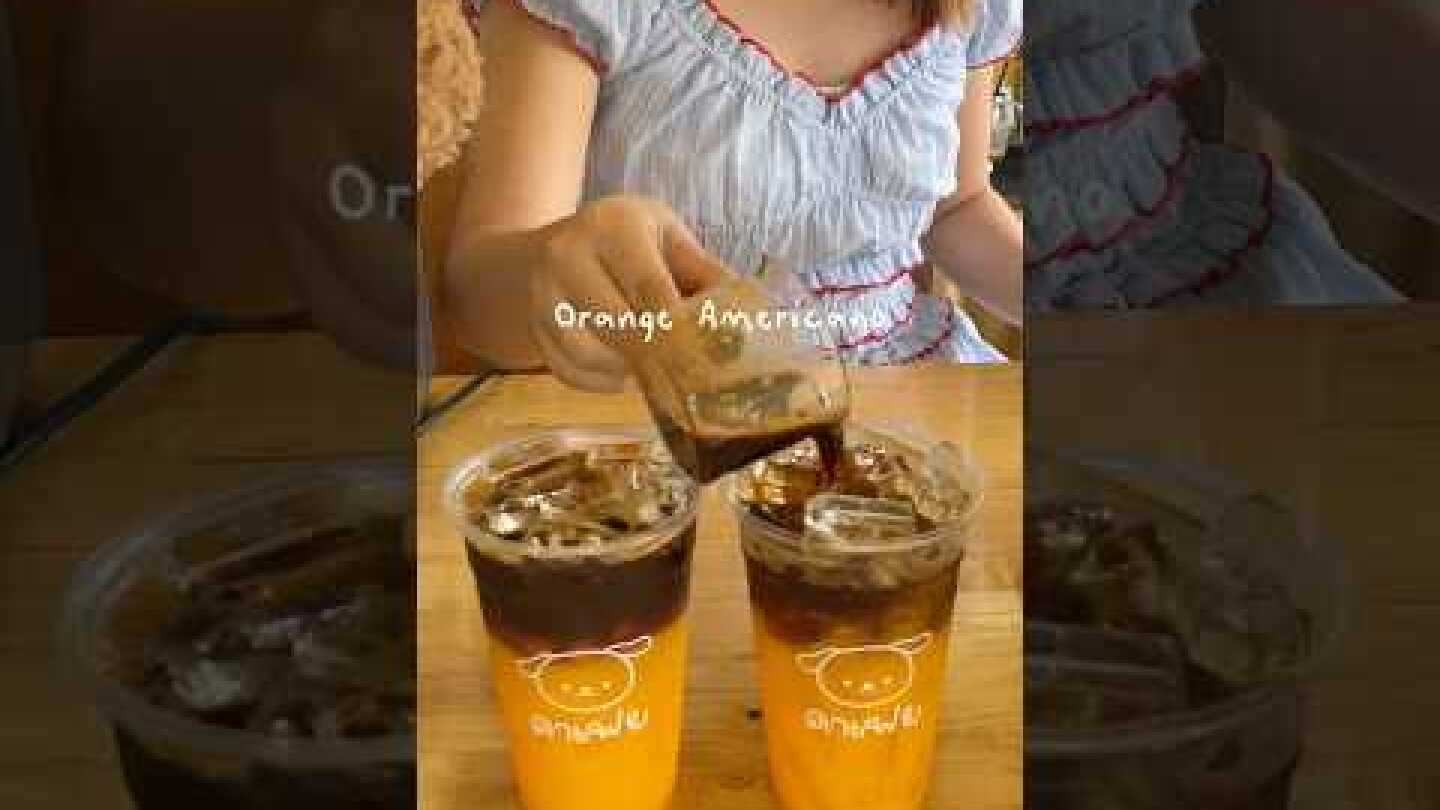 Orange Americano 🍊☕️ #cafe #americano #orange #coffee