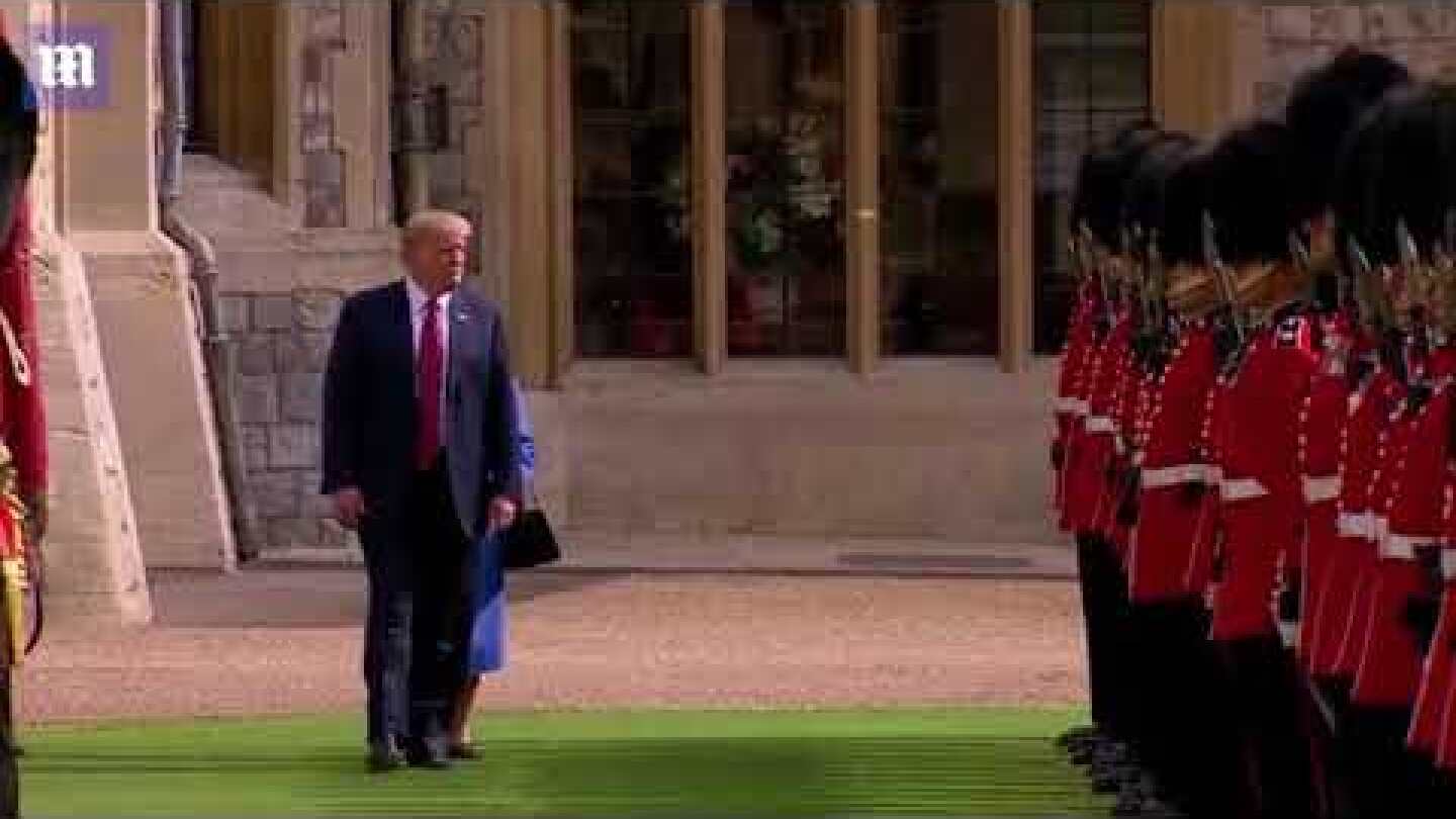 Trump Breaks Protocol Twice after failing to bow and walking in front of Queen