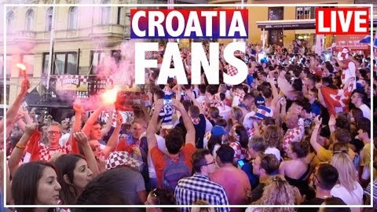 CROATIA FANS REACTION + WILD CELEBRATION AFTER WIN | WORLD CUP 2018 LIVE in CROATIA