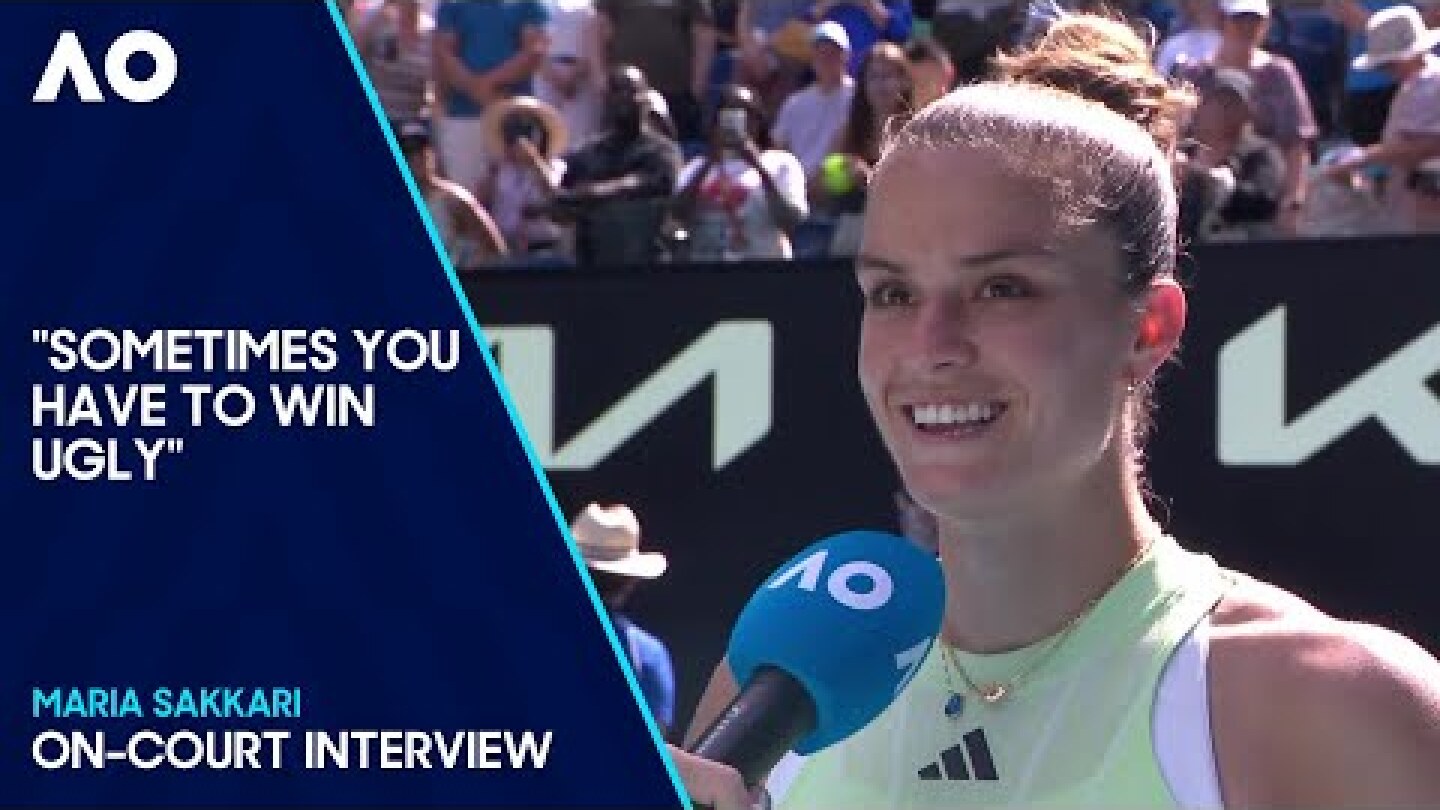 Maria Sakkari On-Court Interview | Australian Open 2024 First Round