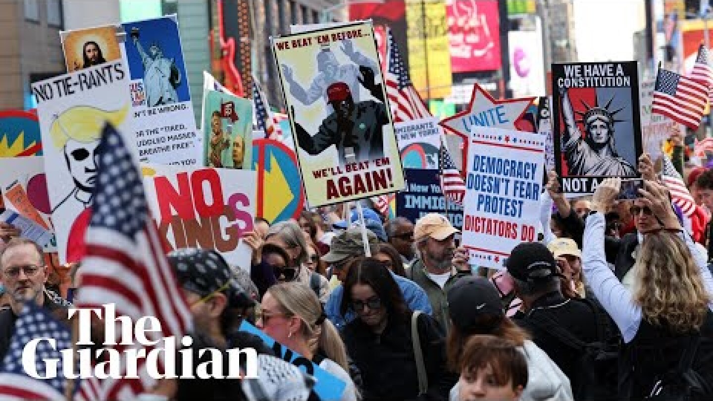 Thousands join No Kings protests across the US