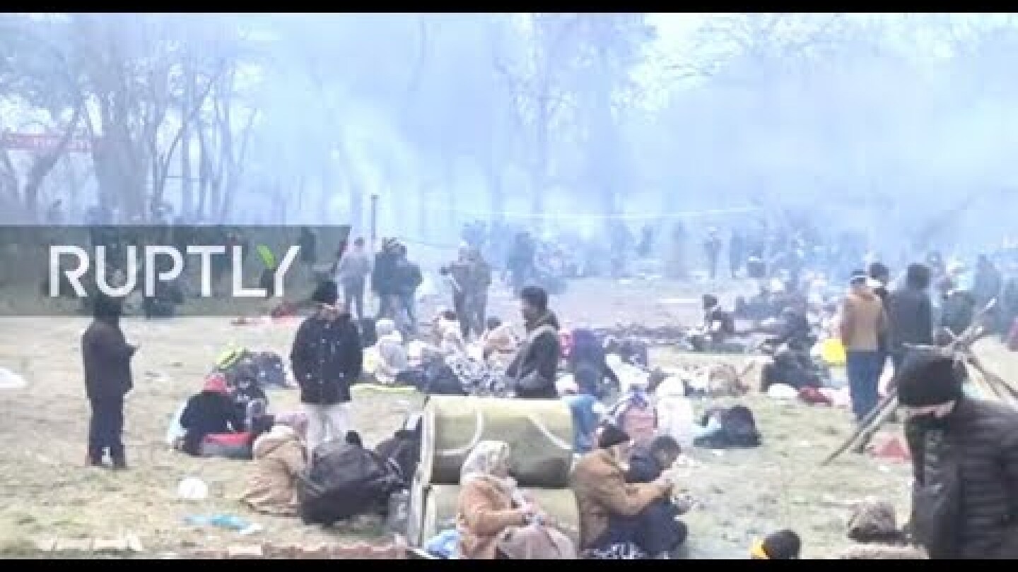 LIVE from Turkey-Greece border as refugees wait to cross border