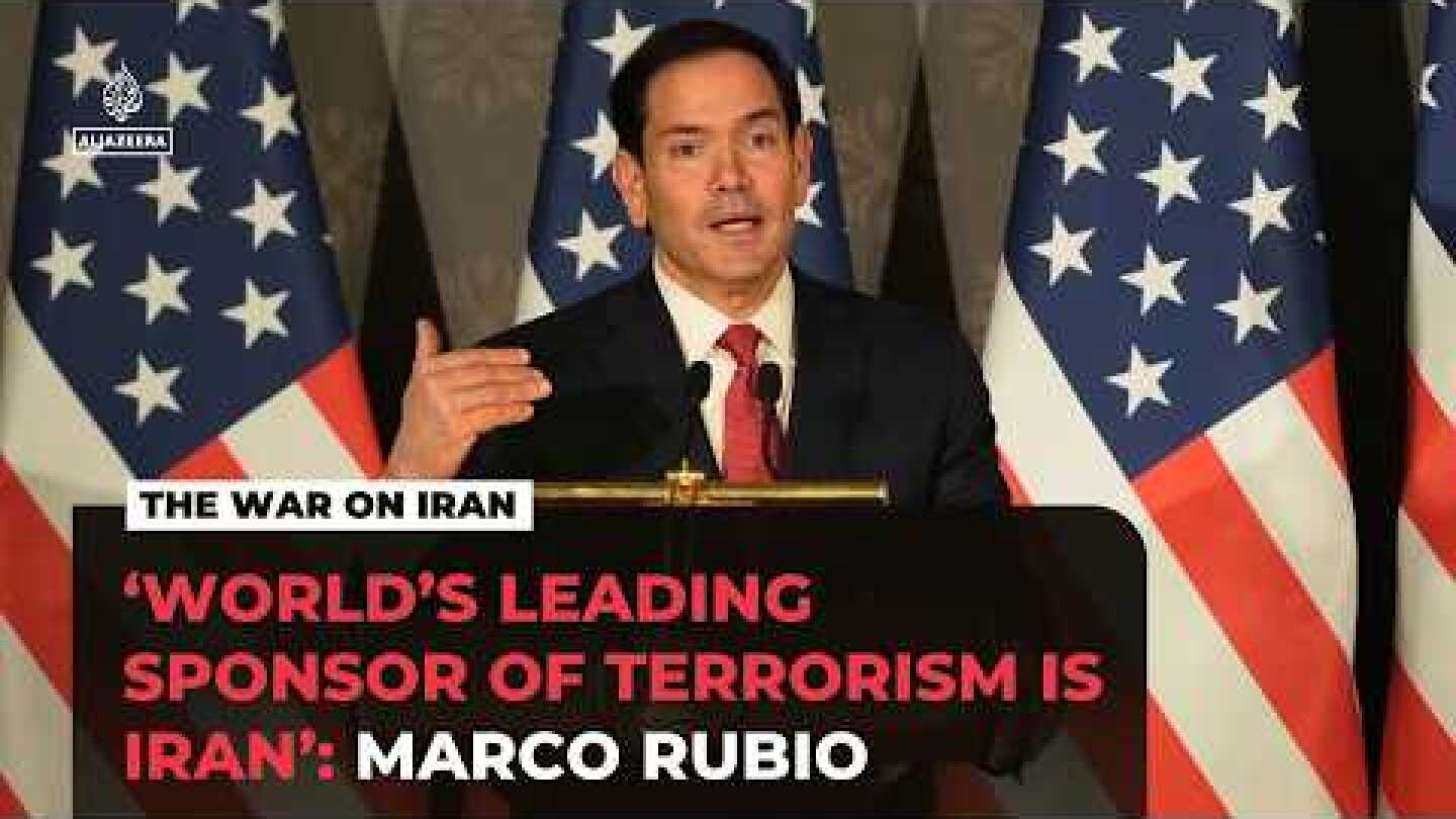 Iran is world’s leading sponsor of ‘terrorism’: Marco Rubio