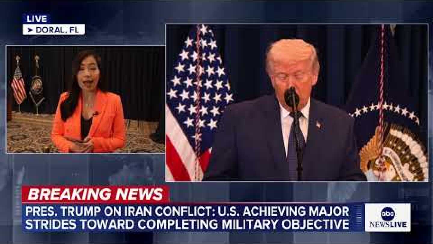 President Trump addresses length of war with Iran, comments on Mojtaba Khamenei
