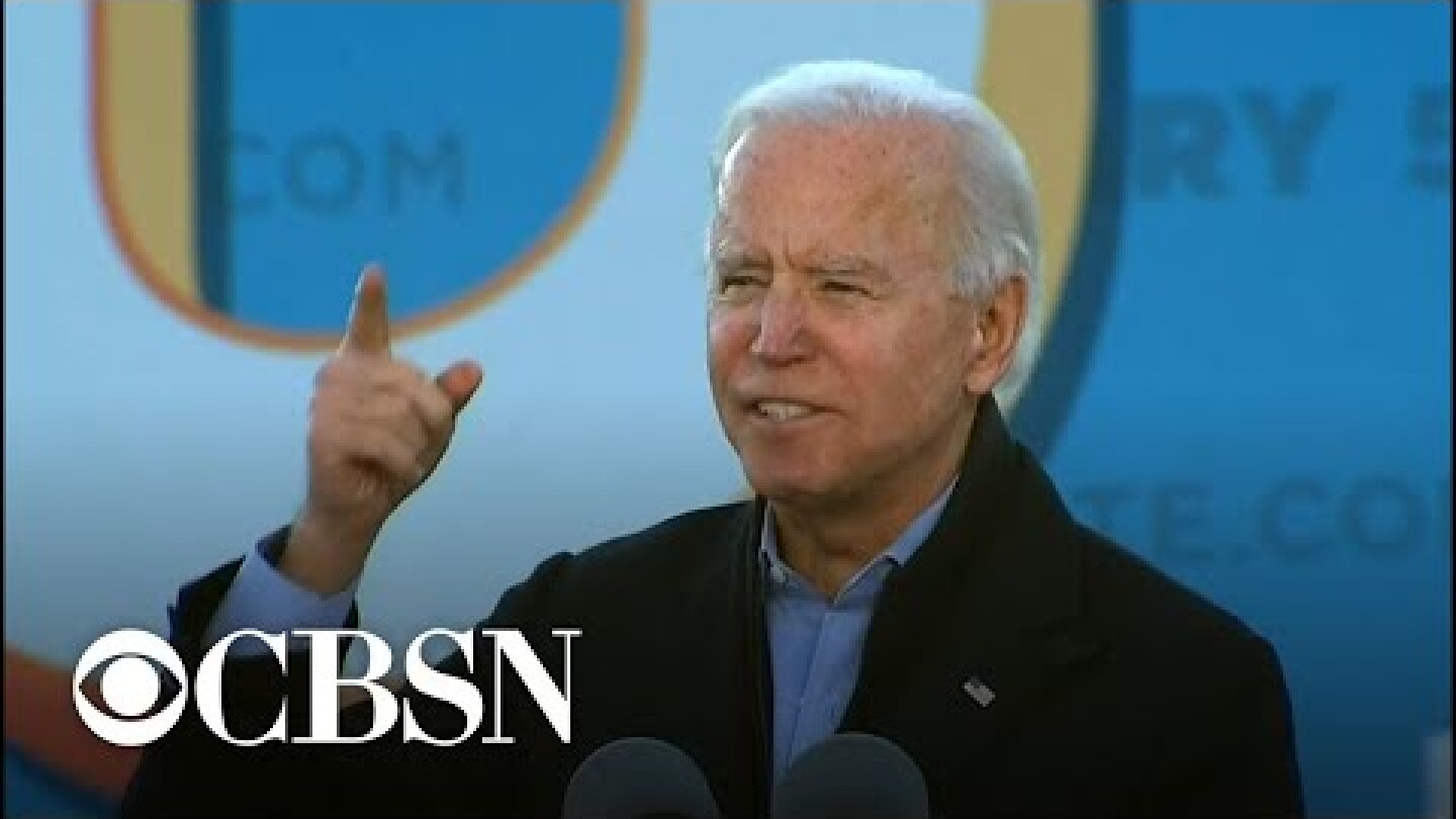 Joe Biden speaks at rally for Georgia Senate runoffs
