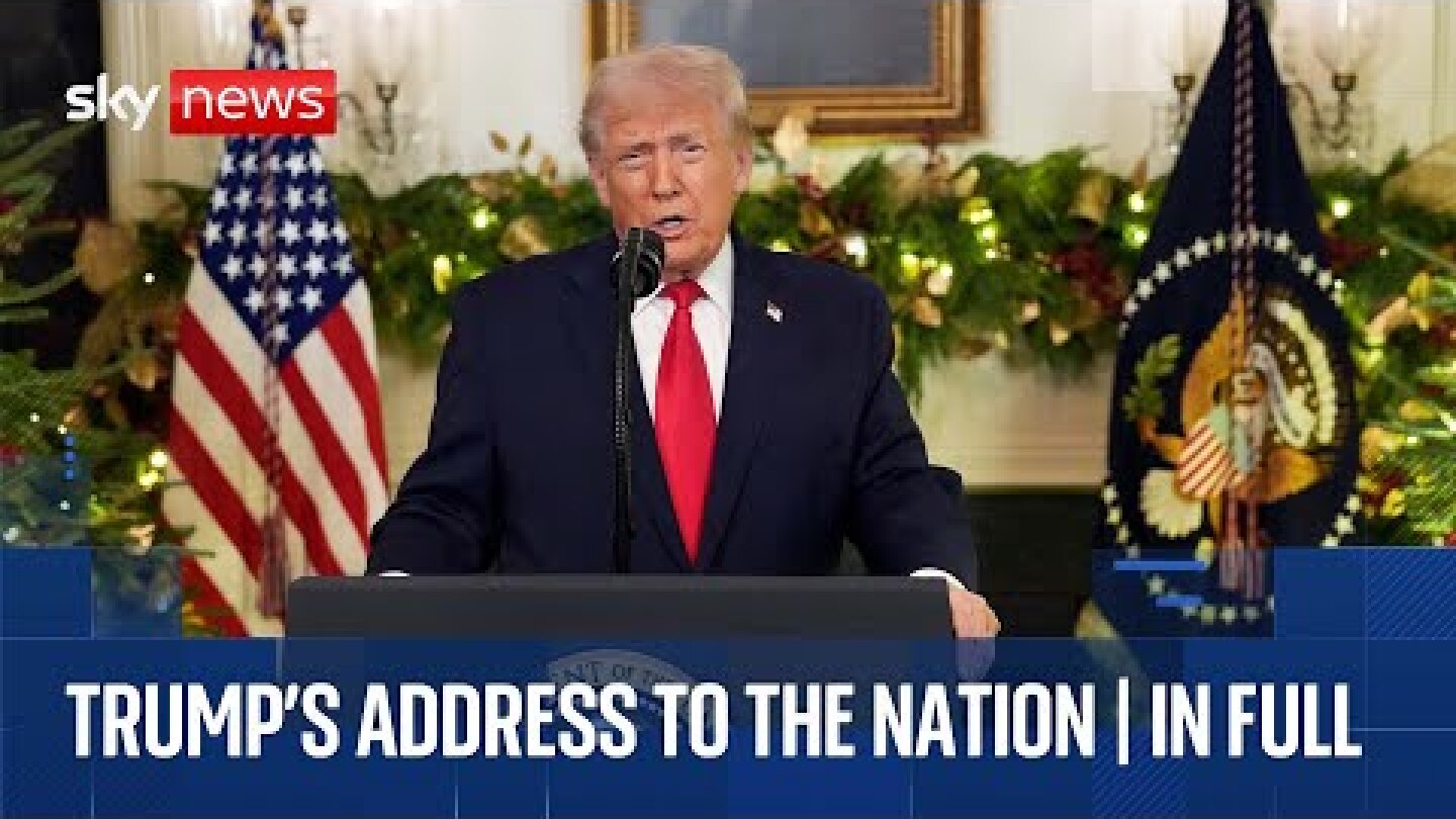 Donald Trump's address to the nation from Oval Office | December 2025 | Watch in full