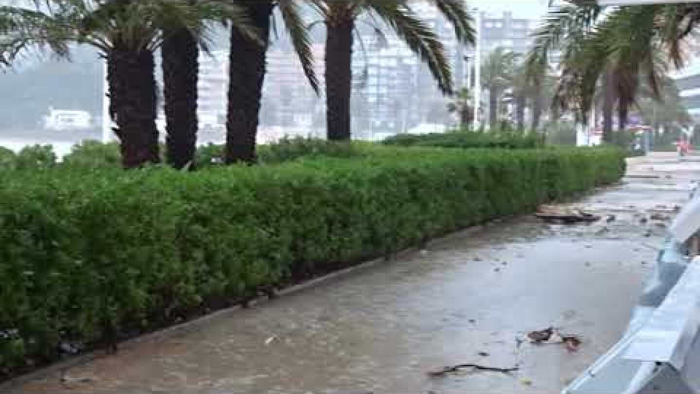 Boulevard Calpe, tijdens de storm Gloria