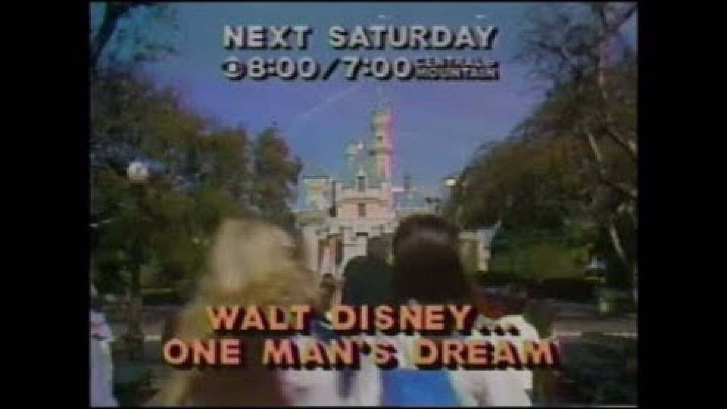 Walt Disney One Man's Dream 1981 CBS Special Promo Commercial