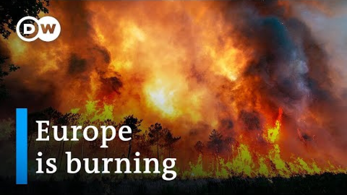 Wildfires rage across southern Europe amid record heat | DW News