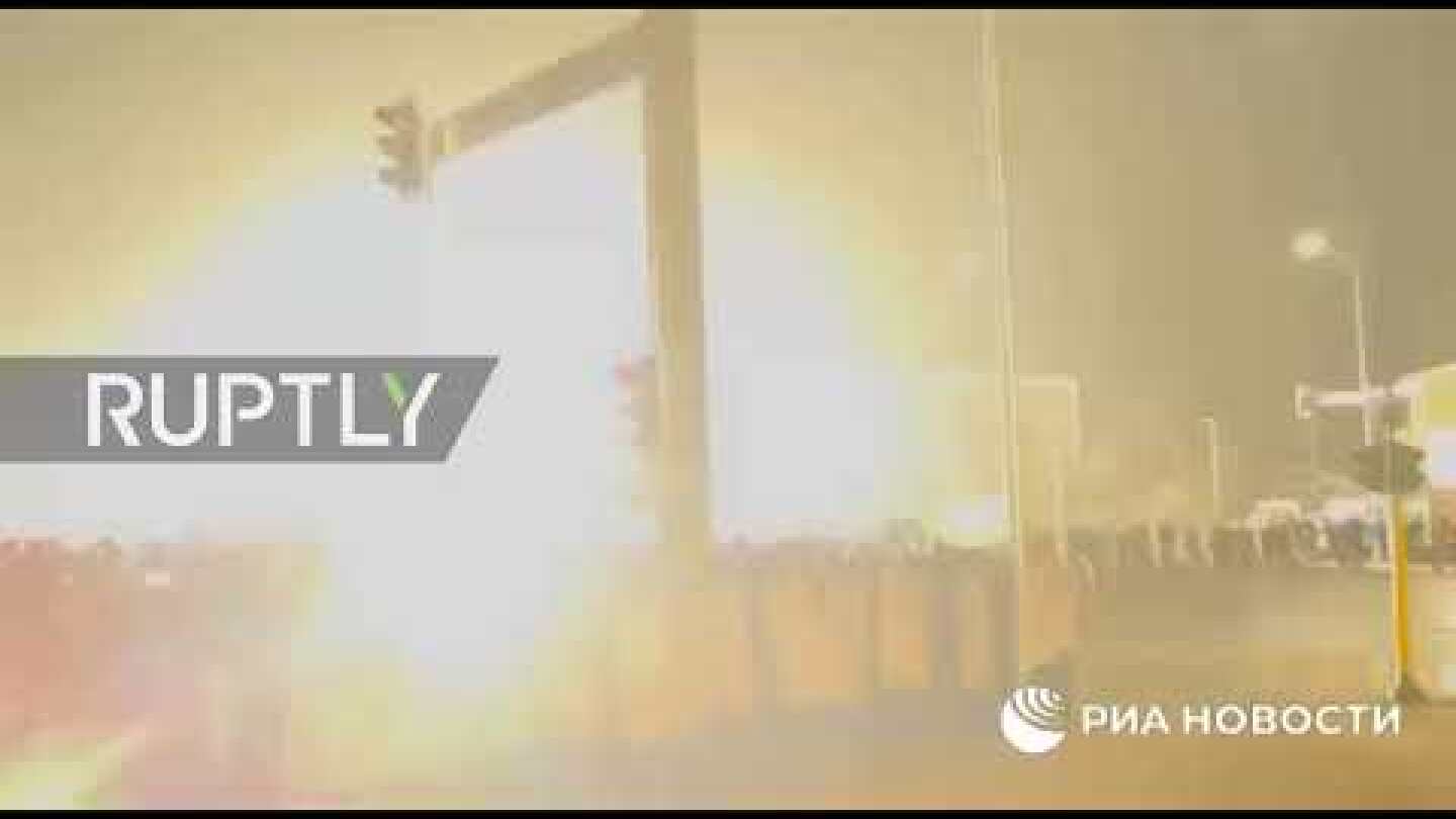 Kazakhstan: Police use stun grenades to disperse protesters in Almaty