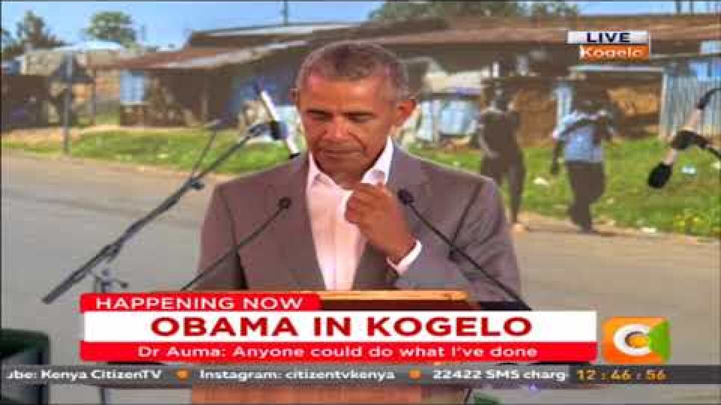 Obama's speech at the launch of Sauti Kuu Foundation in Kogelo #ObamaInKenya