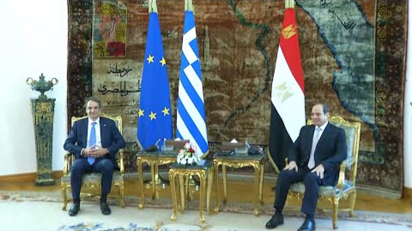 Συνάντηση  Πρωθυπουργού με τον Πρόεδρο της Αραβικής Δημοκρατίας της Αιγύπτου Abdel Fattah El-Sisi