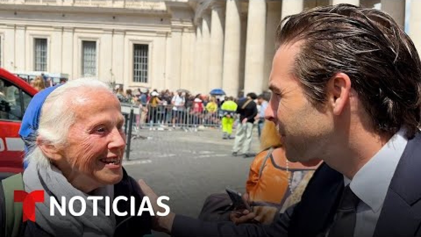Hablamos con la monja que conmovió al mundo llorando frente al ataúd del papa | Noticias Telemundo