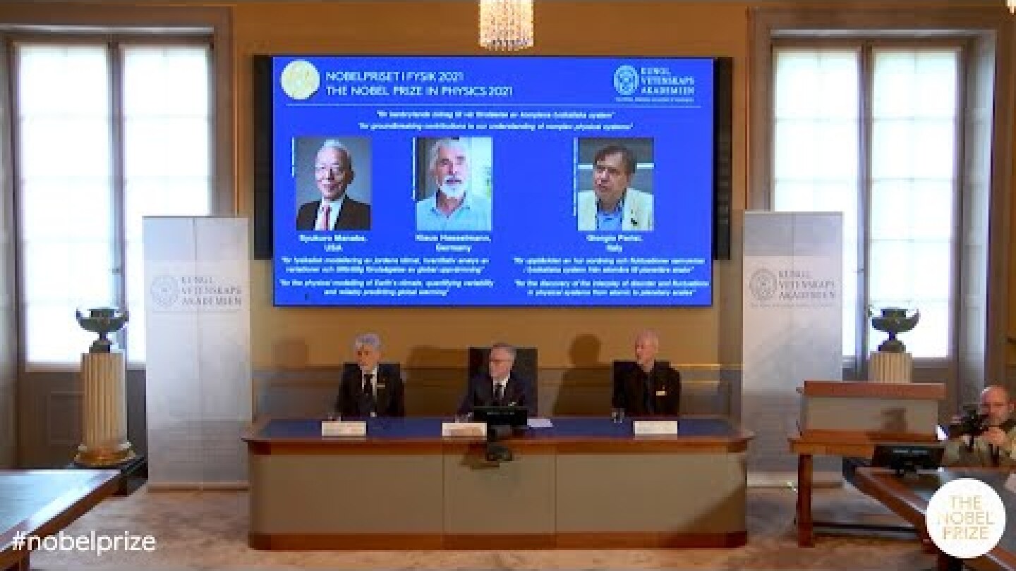 Announcement of the 2021 Nobel Prize in Physics