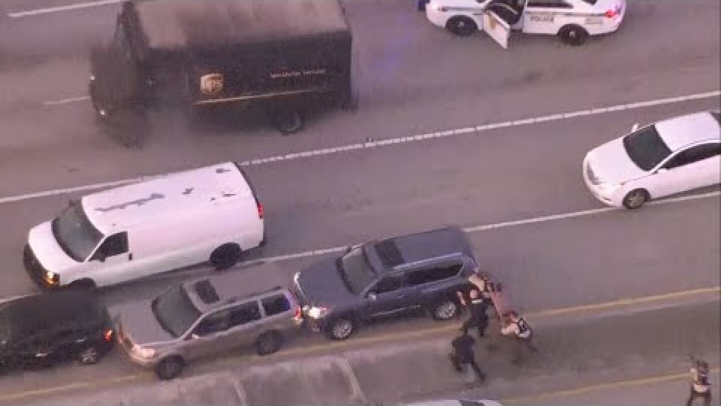 Chase with stolen UPS truck in Florida ends with shootout, fatalities