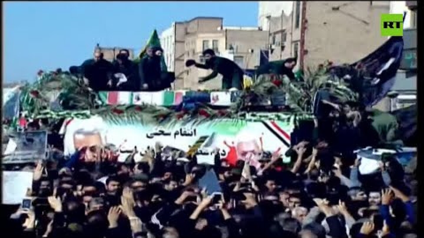 Hundreds of thousands of grieving Iranians bid farewell to Soleimani