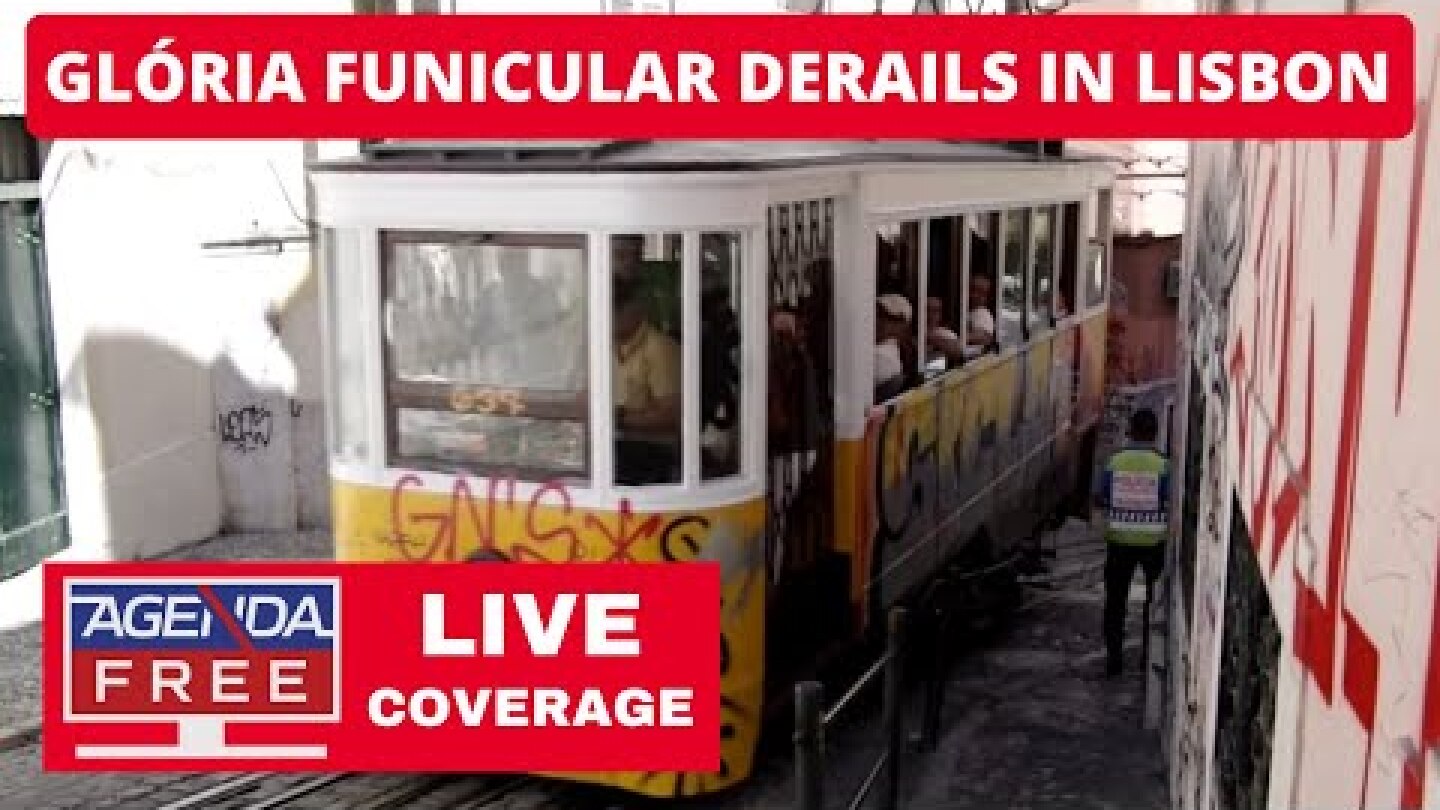 Glória Funicular Derails in Lisbon - LIVE Breaking News Coverage (Ascensor de Glória)