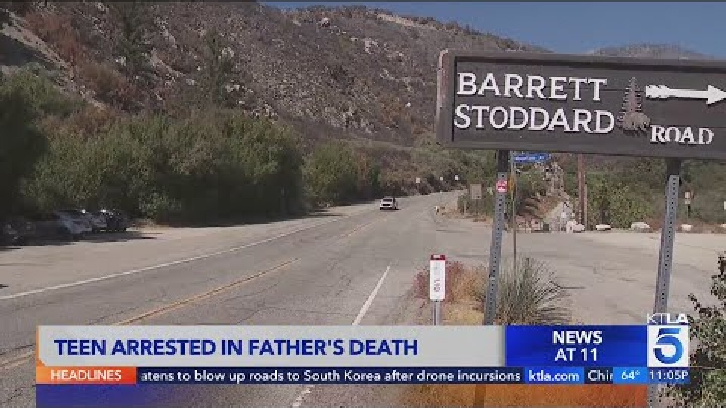 Teen arrested in Southern California in father's stabbing death