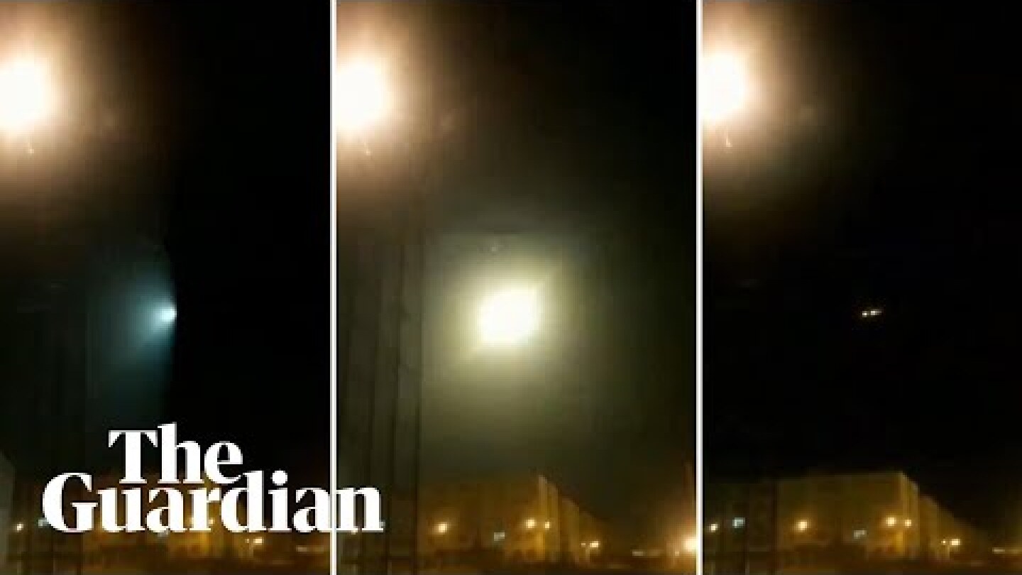Iran video appears to show missile striking Ukrainian plane